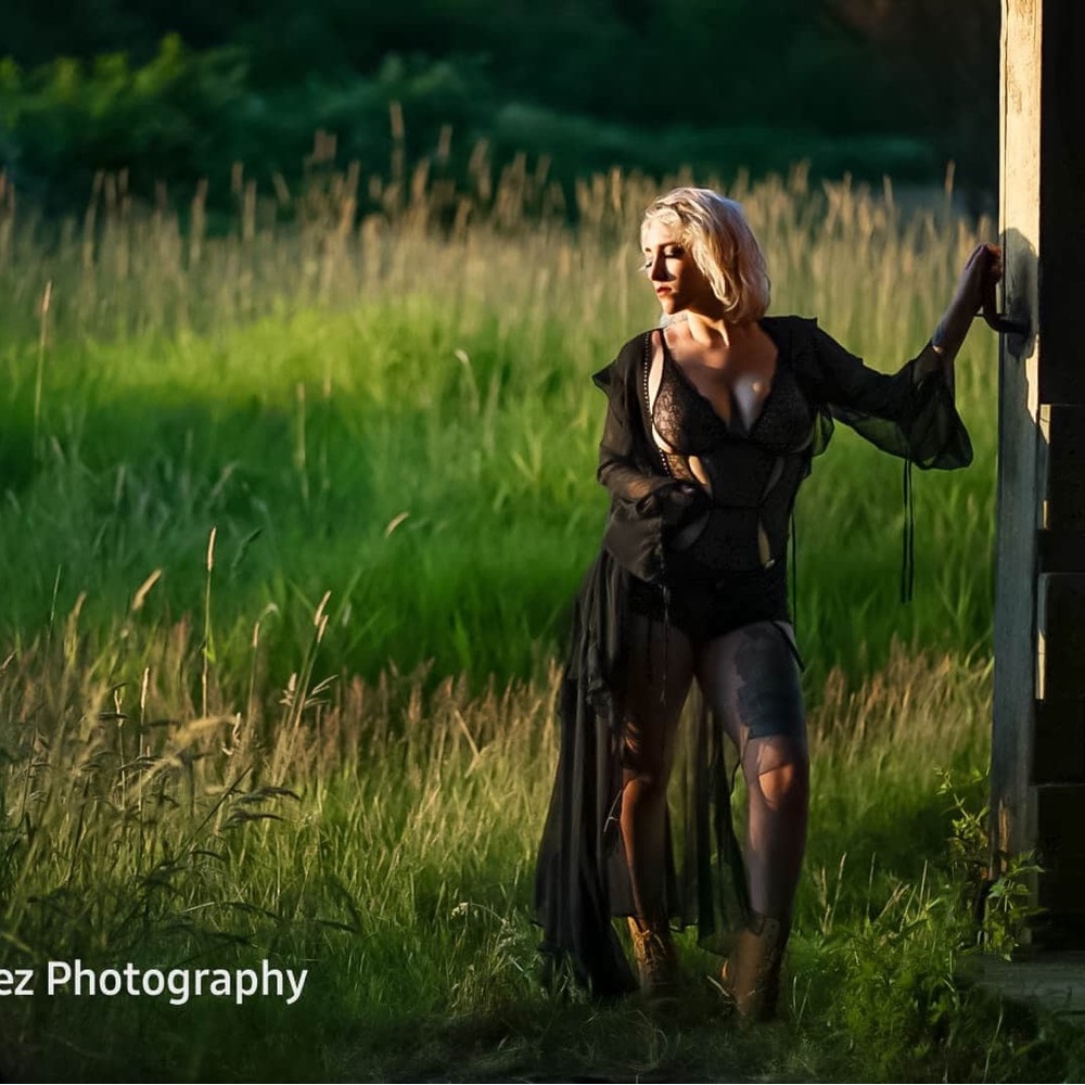 Black sheer “robe”